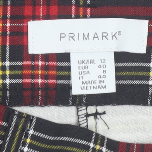 Primark Women’s Multicoloured Plaid Skinny Trousers Size 12