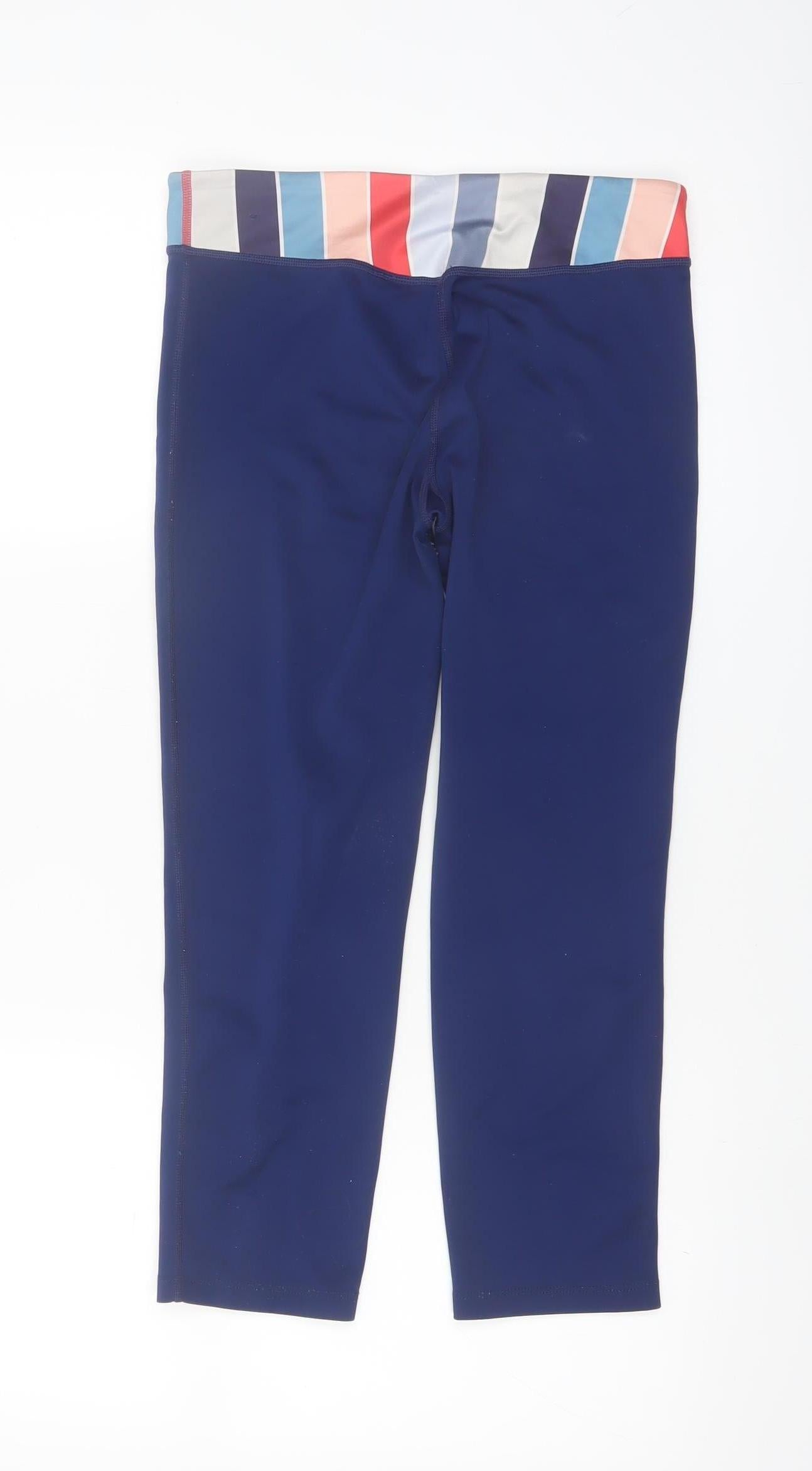 Nike Girls Navy Dri-FIT XL Leggings with Striped Waistband Activewear