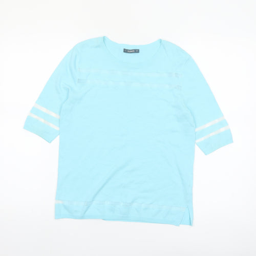 Dunnes Women Blue Basic Short Sleeve Crew Neck T-Shirt S