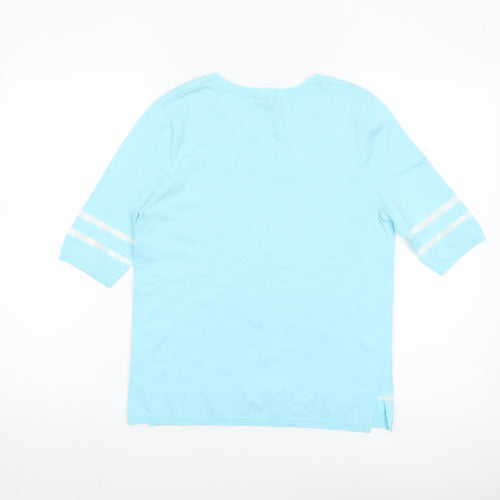Dunnes Women Blue Basic Short Sleeve Crew Neck T-Shirt S