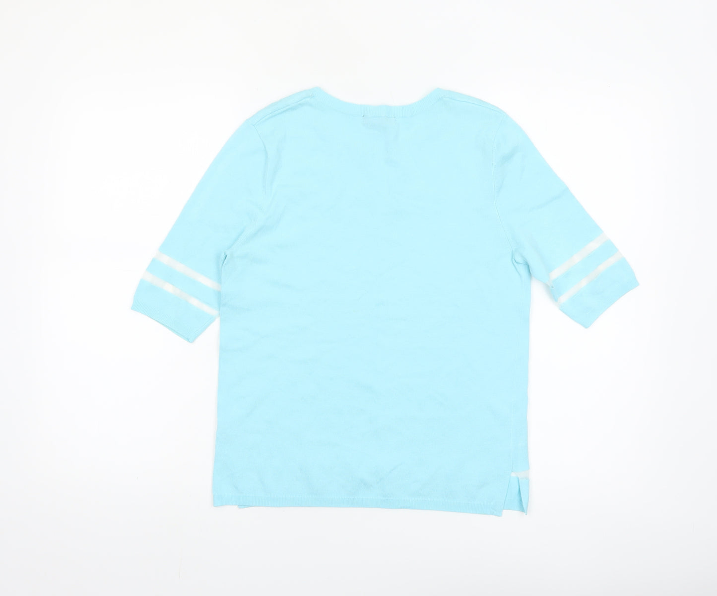 Dunnes Women Blue Basic Short Sleeve Crew Neck T-Shirt S