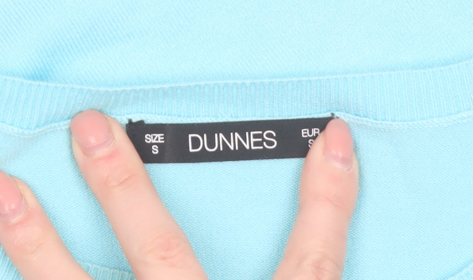 Dunnes Women Blue Basic Short Sleeve Crew Neck T-Shirt S