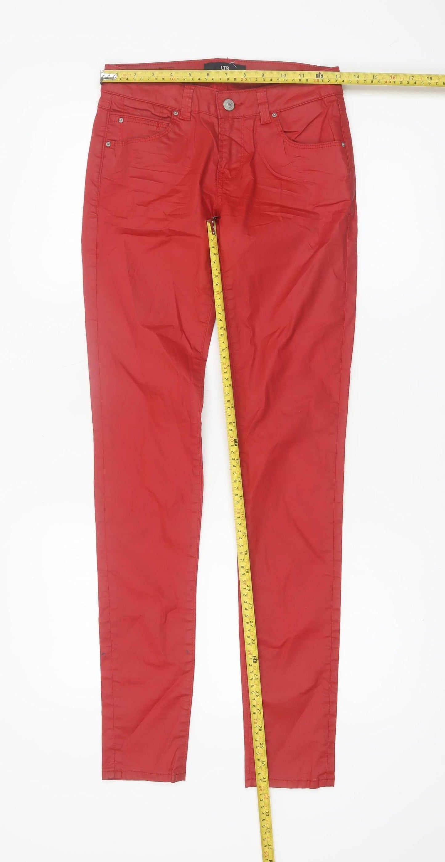 LTB Women's Red Slim Fit Jegging Denim Trousers Size 8