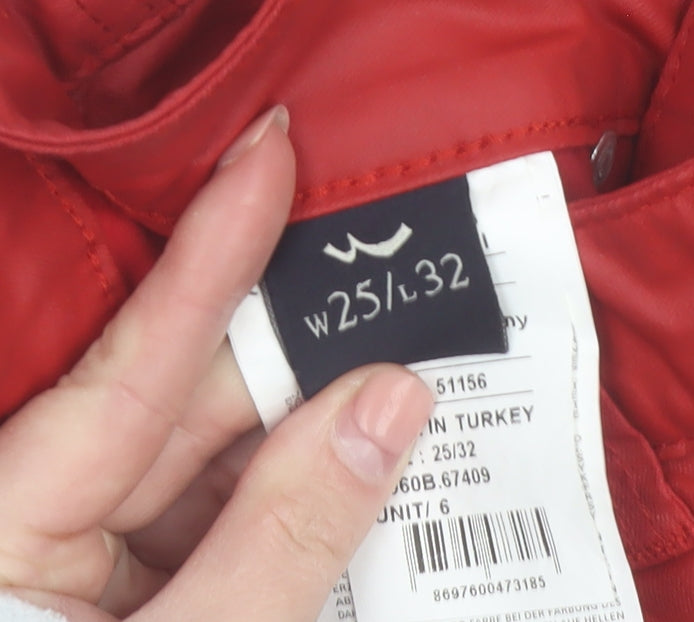 LTB Women's Red Slim Fit Jegging Denim Trousers Size 8