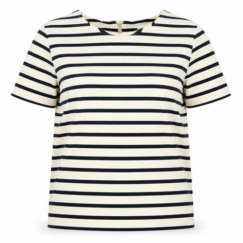 Whistles Women’s Multicoloured Striped Cotton T-Shirt Size 8