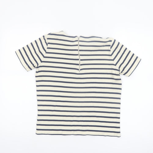 Whistles Women’s Multicoloured Striped Cotton T-Shirt Size 8