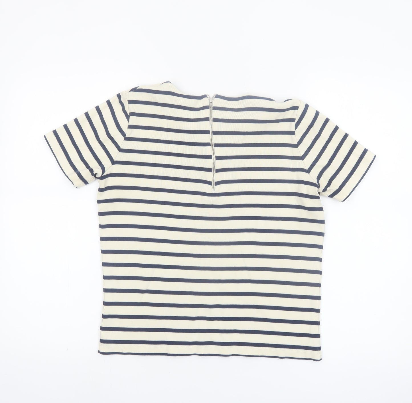 Whistles Women’s Multicoloured Striped Cotton T-Shirt Size 8