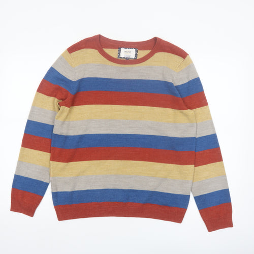 Maine New England Women's Multicoloured Striped Pullover Jumper Size 14