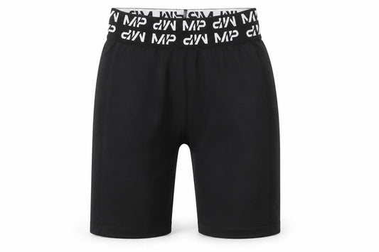 MP Womens Black Biker Activewear Shorts Size M Elastic Waist Stretch
