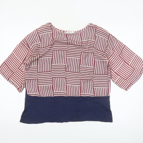 Mango Women’s Multicoloured Kimono Style Blouse Size 12