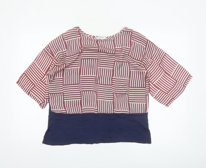 Mango Women’s Multicoloured Kimono Style Blouse Size 12