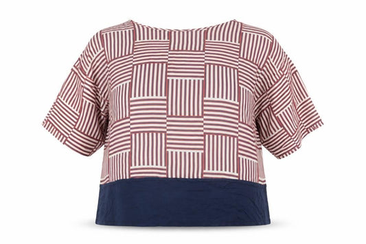 Front view of Mango Women’s Multicoloured Kimono Style Blouse, size UK 12