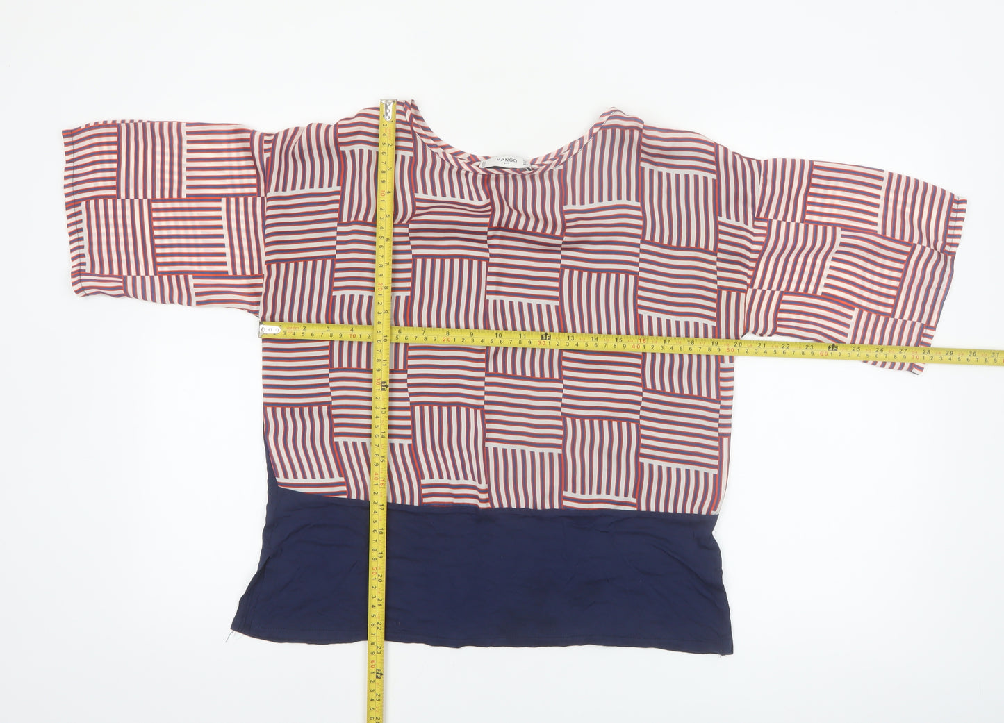 Mango Women’s Multicoloured Kimono Style Blouse Size 12