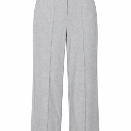 Topshop Women Grey Size 10 Straight Leg Trousers