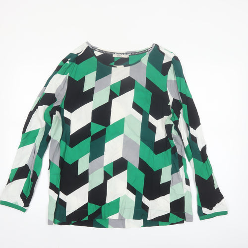 Cecil Women’s Multicoloured Geometric Viscose Blouse M