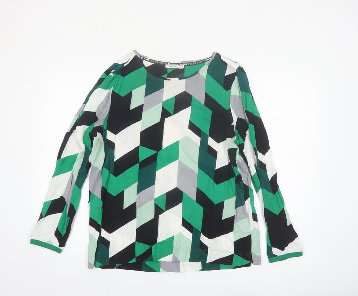 Cecil Women’s Multicoloured Geometric Viscose Blouse M