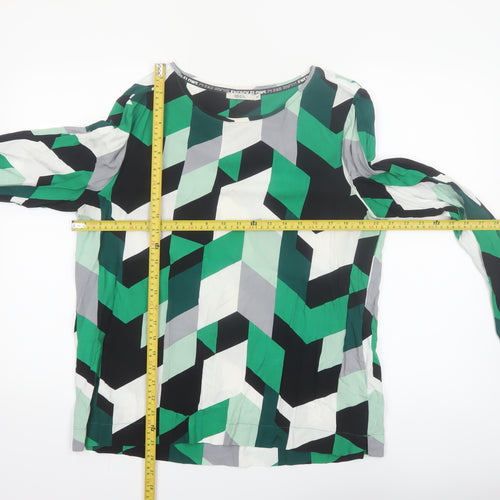 Cecil Women’s Multicoloured Geometric Viscose Blouse M