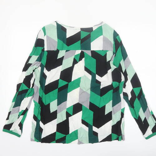Cecil Women’s Multicoloured Geometric Viscose Blouse M