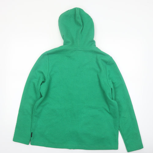 Cecil Women’s Green Full Zip Hooded Sweatshirt Size L Polyester Blend