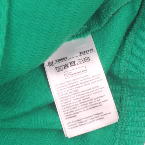 Cecil Women’s Green Full Zip Hooded Sweatshirt Size L Polyester Blend