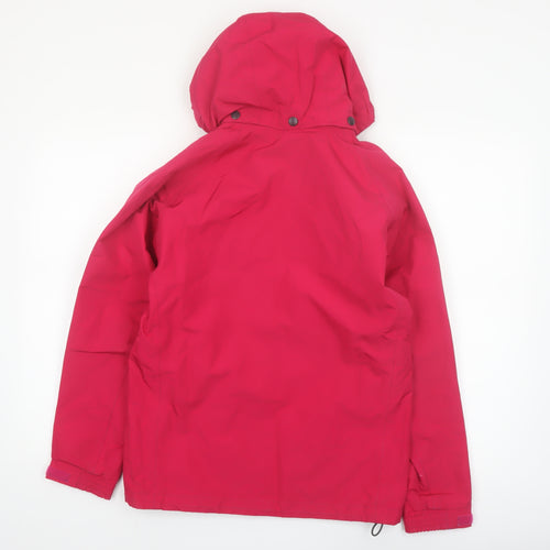 Helly Hansen Girls Red Waterproof Hooded Rain Coat Jacket Size 14 Years