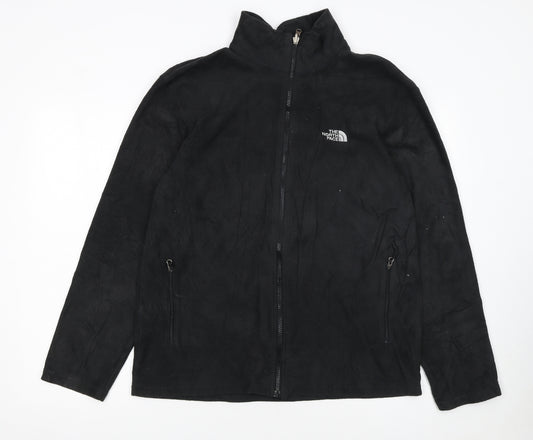 The North Face Men's Black Full Zip Fleece Sweatshirt Size L