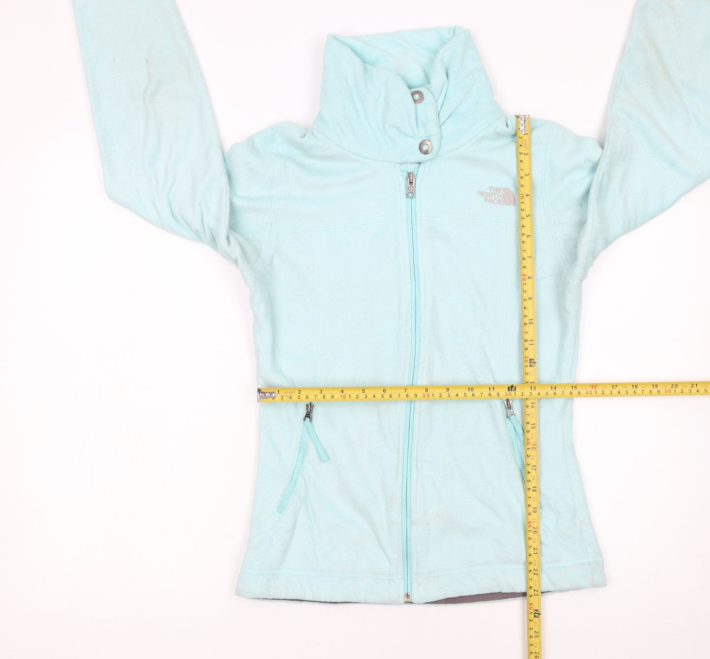 The North Face Women's Blue Full Zip Fleece Sweatshirt S Regular