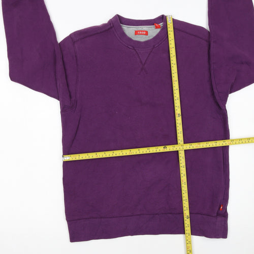 IZOD Women Purple Crew Neck Pullover Sweatshirt Size S