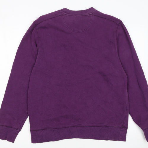 IZOD Women Purple Crew Neck Pullover Sweatshirt Size S