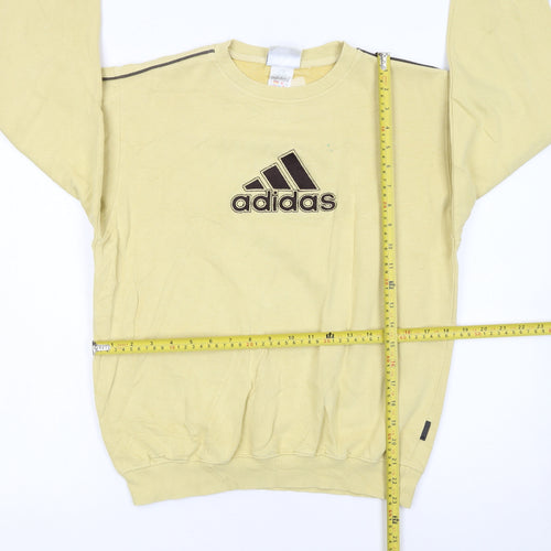 Adidas Girls Beige Embroidered Logo Pullover Sweatshirt 14 Years