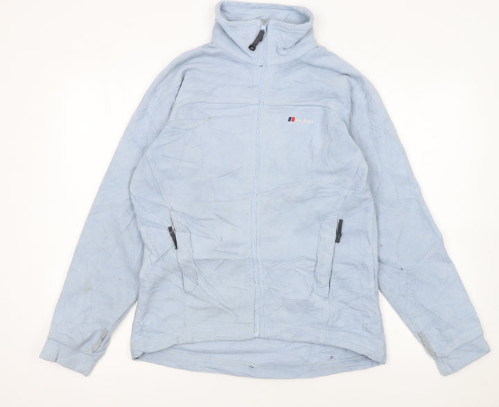Berghaus Women's Blue Fleece Full Zip Mid-Length Jacket Size 10