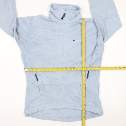 Berghaus Women's Blue Fleece Full Zip Mid-Length Jacket Size 10