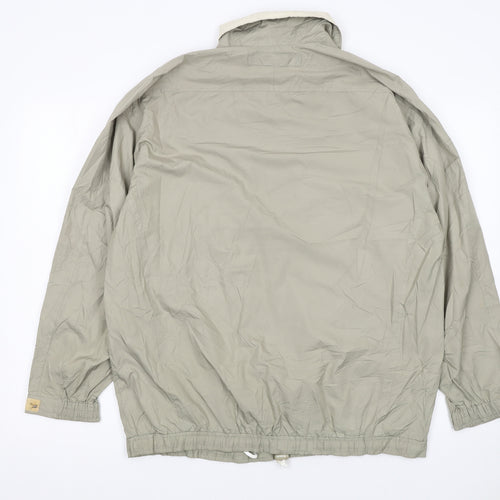 Reebok Men Beige Medium Nylon Windbreaker Jacket