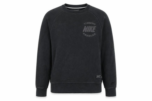 Front view of Nike Women Black Medium Pullover Sweatshirt Cotton Blend