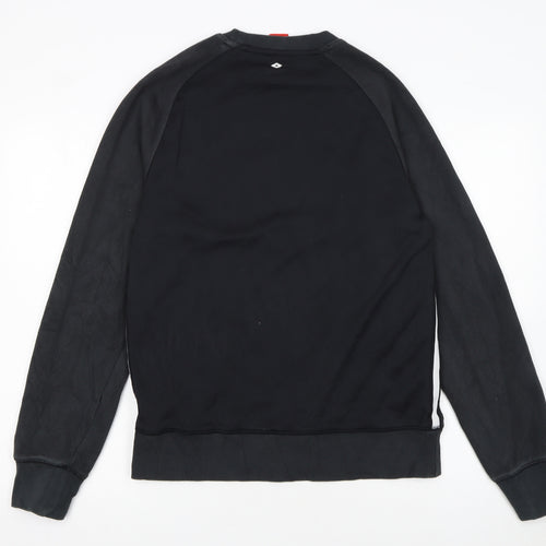 Nike Women Black Medium Pullover Sweatshirt Cotton Blend