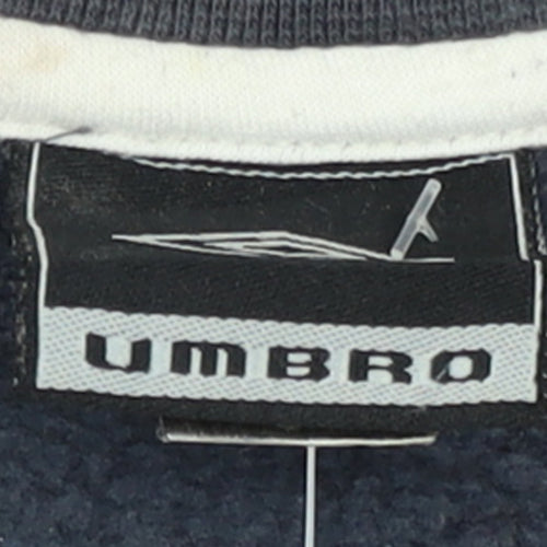 Umbro Men's Blue 2XL Pullover Crew Neck Sports Sweatshirt
