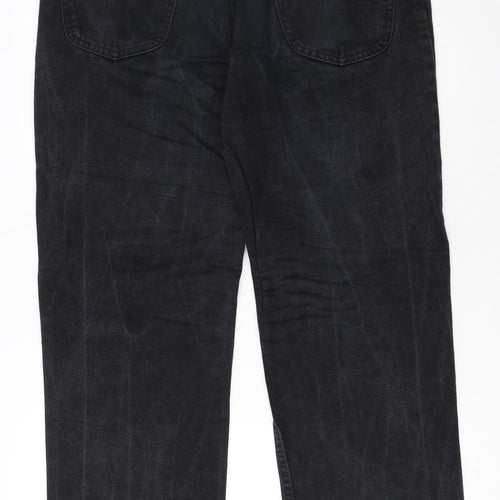 Lee Men's Black Straight Regular Fit Denim Jeans 36x34