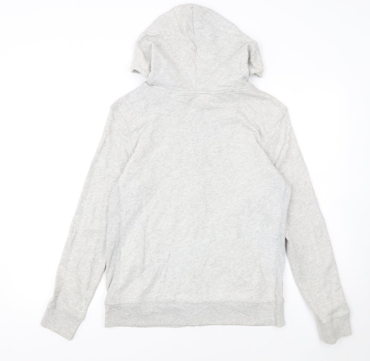 Levi's Women Grey Full Zip Hoodie Medium Cotton Blend Casual