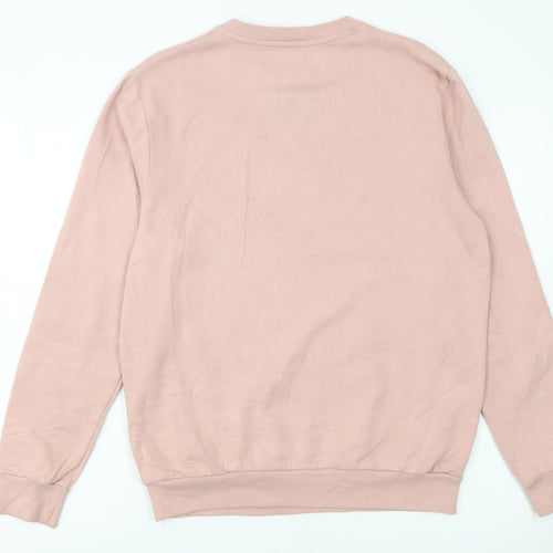 Disney Women Pink Minnie Mouse Graphic Pullover Sweatshirt Size 10 M