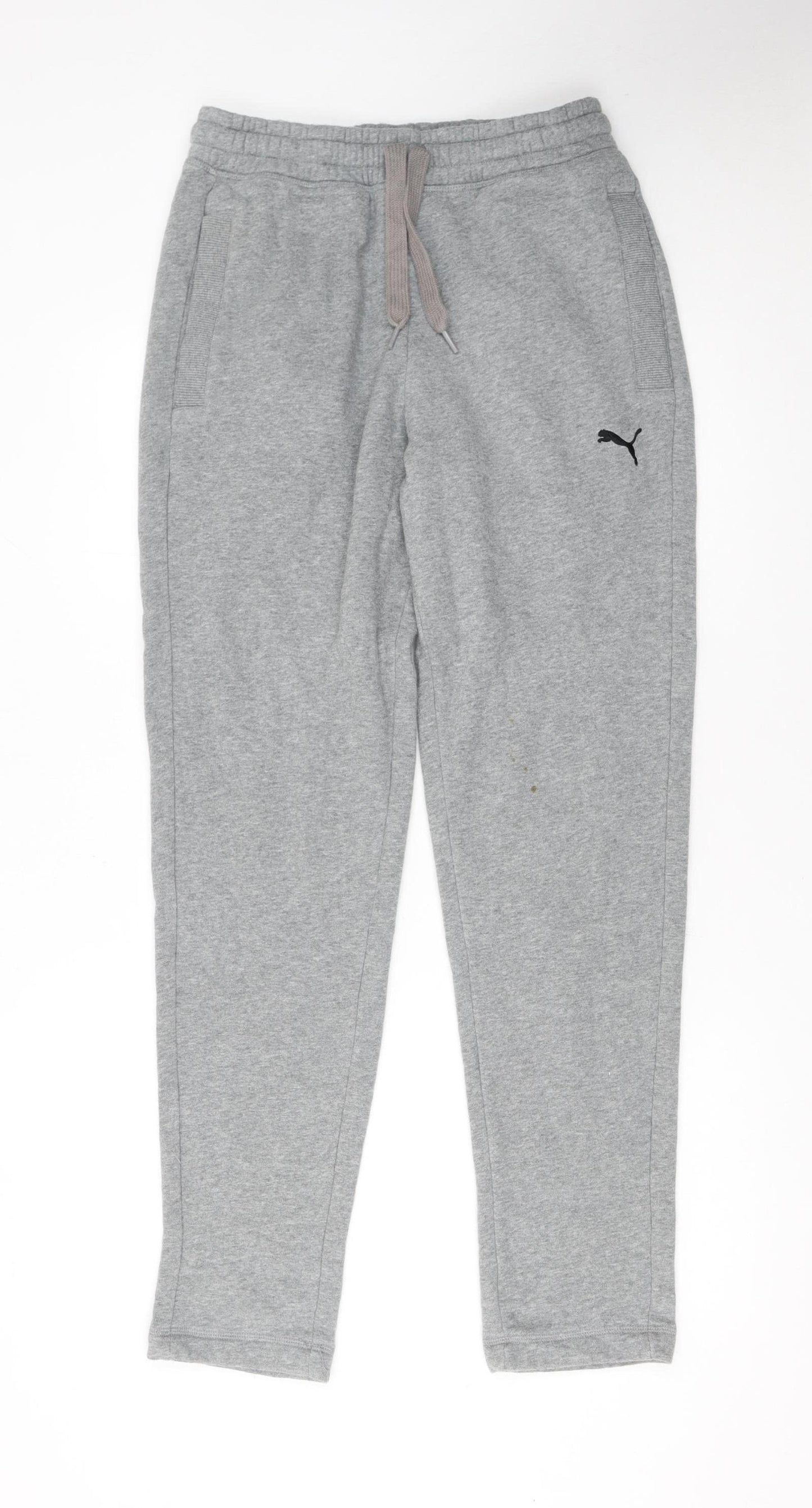 Puma Men's Grey Sweatpants S Regular Fit Lightweight Joggers