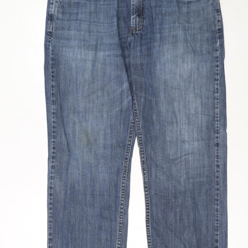Lee Premium Select Men’s Blue Straight Leg Jeans 36x29 Cotton Denim