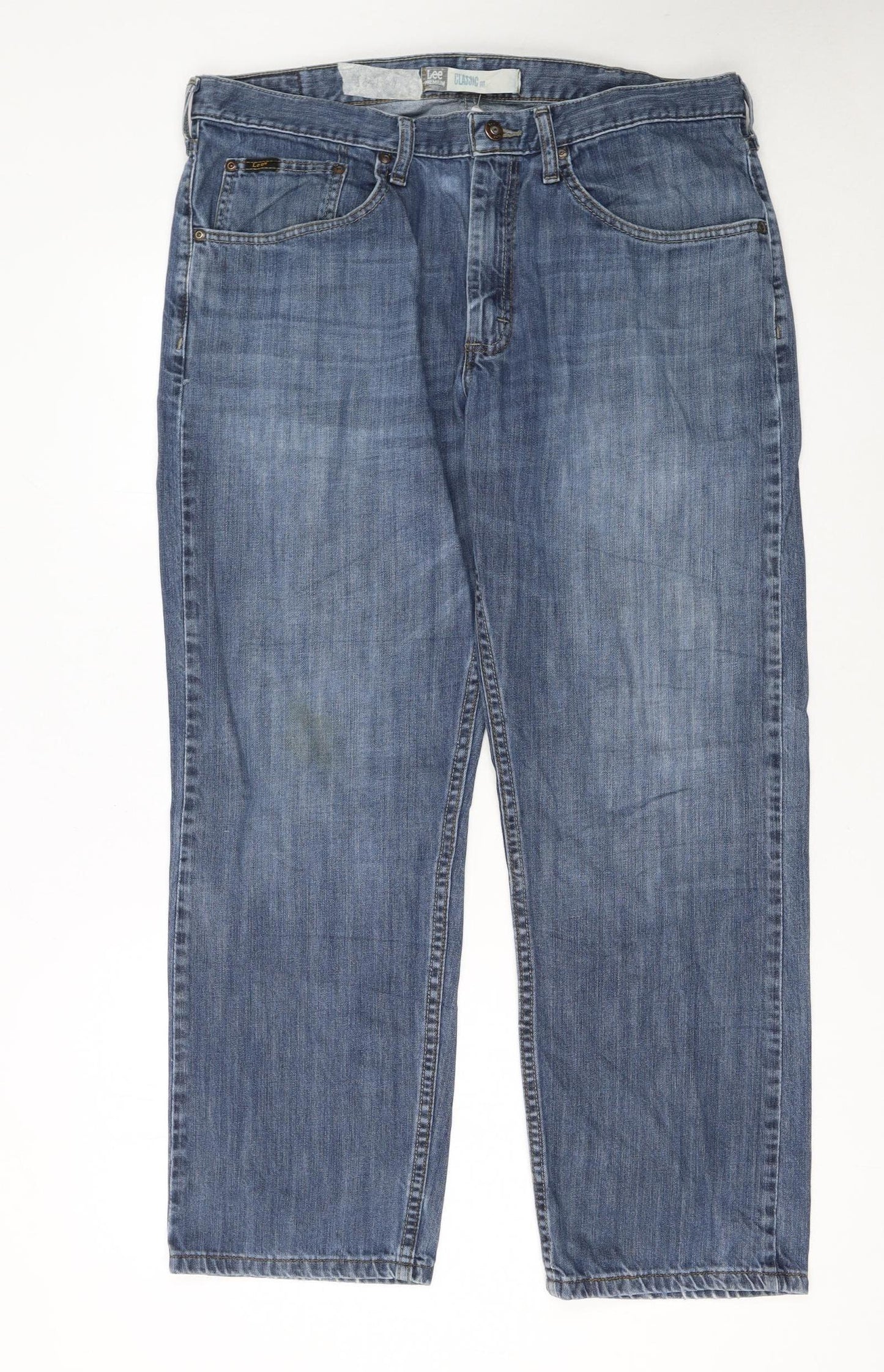 Lee Premium Select Men’s Blue Straight Leg Jeans 36x29 Cotton Denim