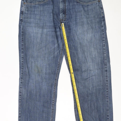 Lee Premium Select Men’s Blue Straight Leg Jeans 36x29 Cotton Denim