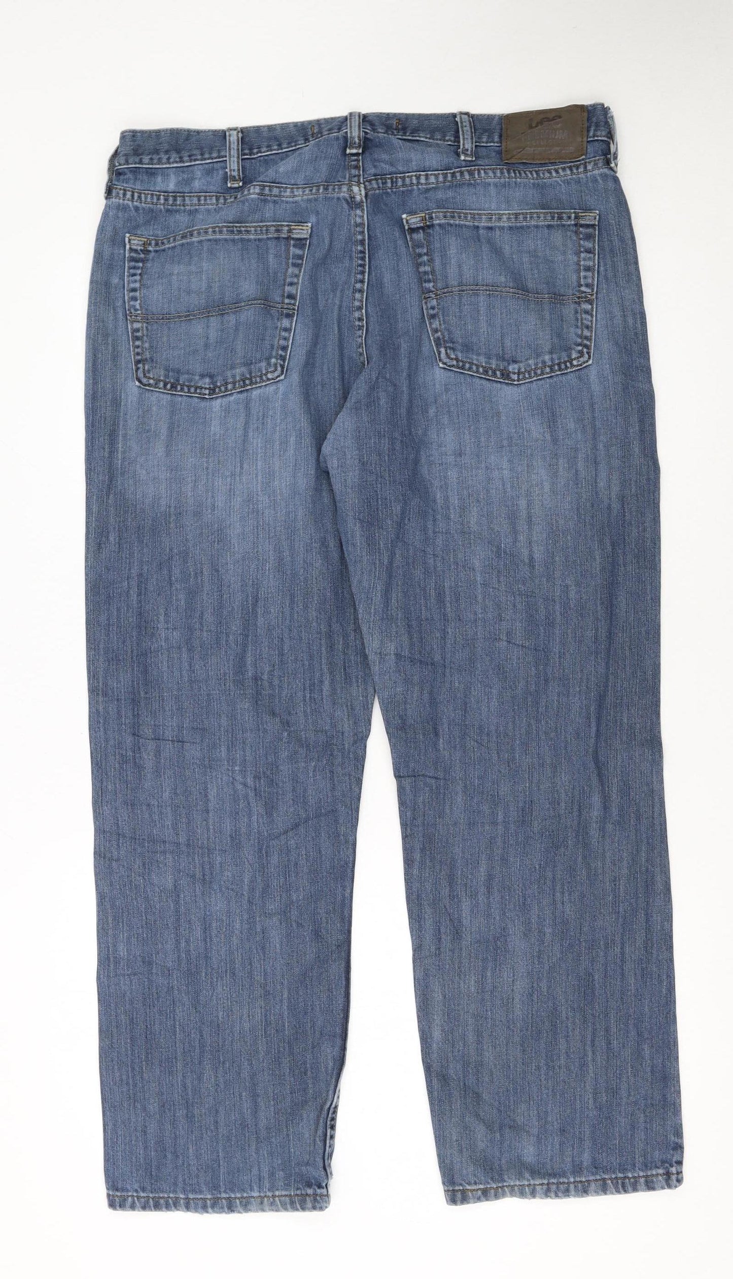 Lee Premium Select Men’s Blue Straight Leg Jeans 36x29 Cotton Denim