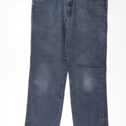 Wrangler Men's Blue Texas Stretch Straight Leg Jeans W33 L32