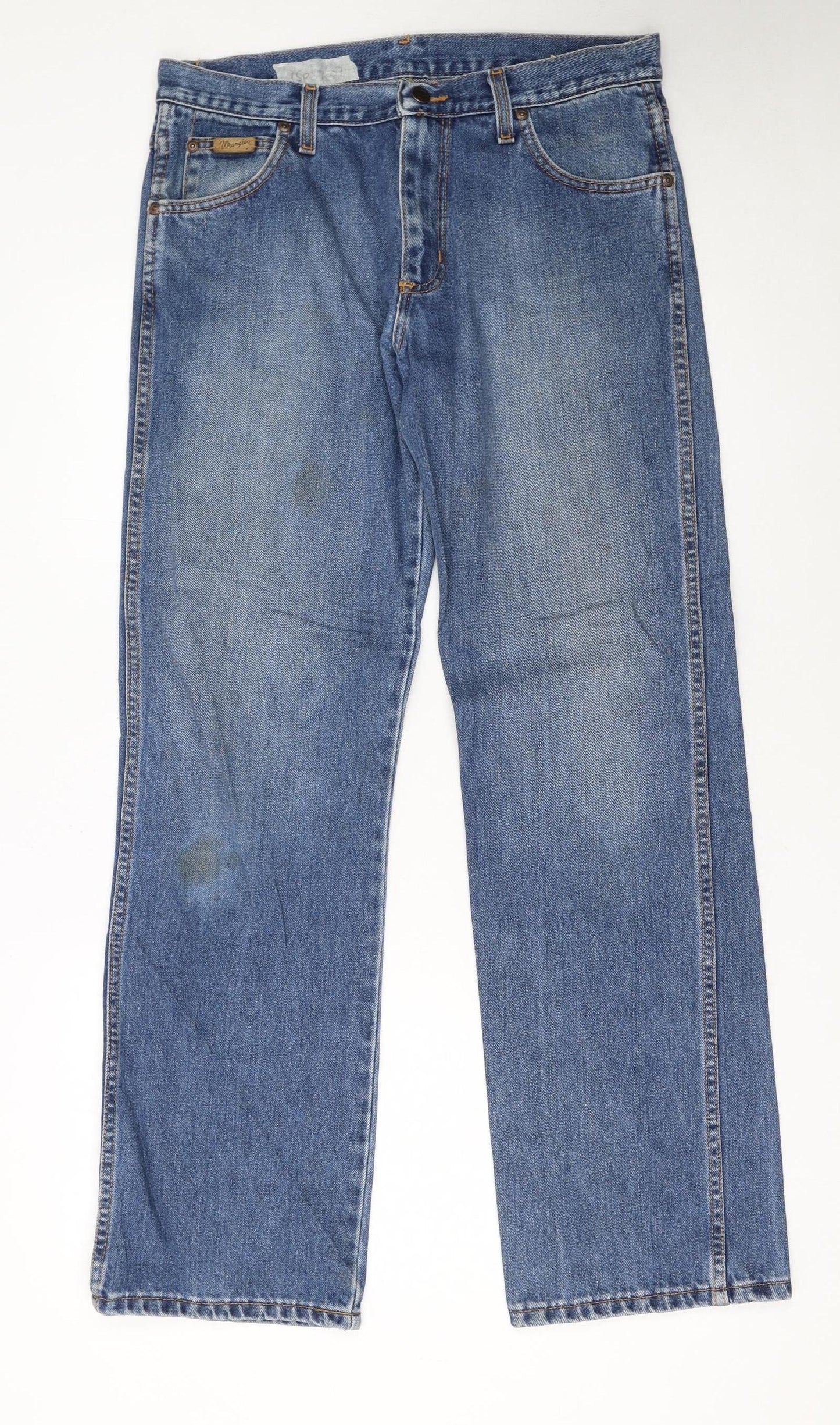 Wrangler Men's Blue Bootcut Denim Jeans W32 L32 Regular Fit