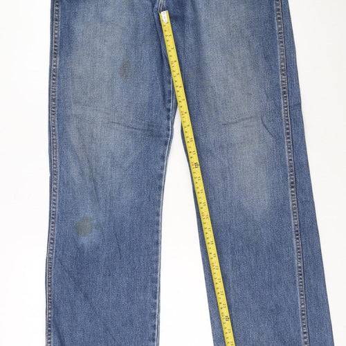 Wrangler Men's Blue Bootcut Denim Jeans W32 L32 Regular Fit