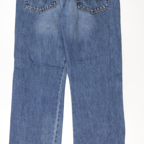Wrangler Men's Blue Bootcut Denim Jeans W32 L32 Regular Fit