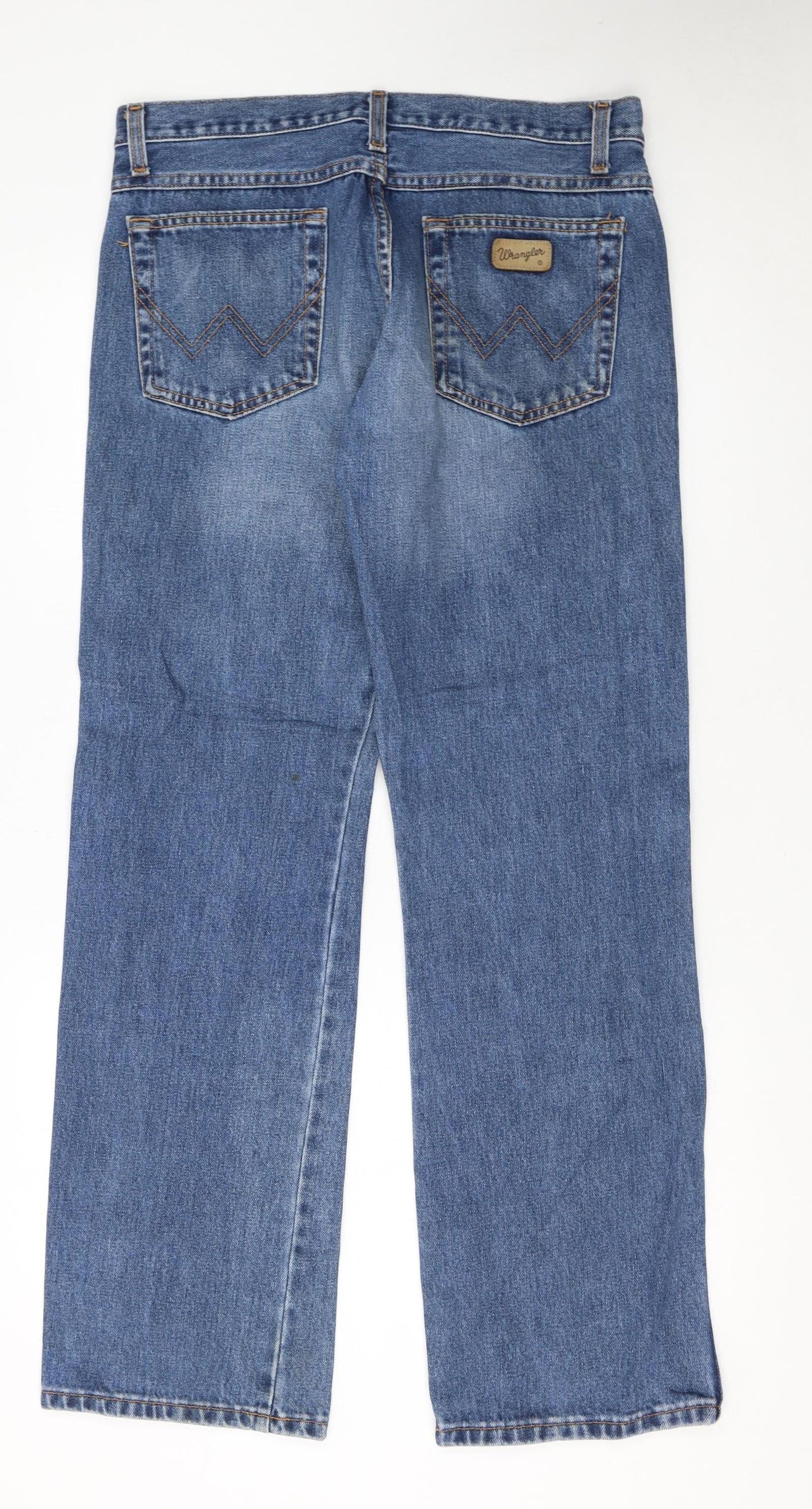 Wrangler Men's Blue Bootcut Denim Jeans W32 L32 Regular Fit
