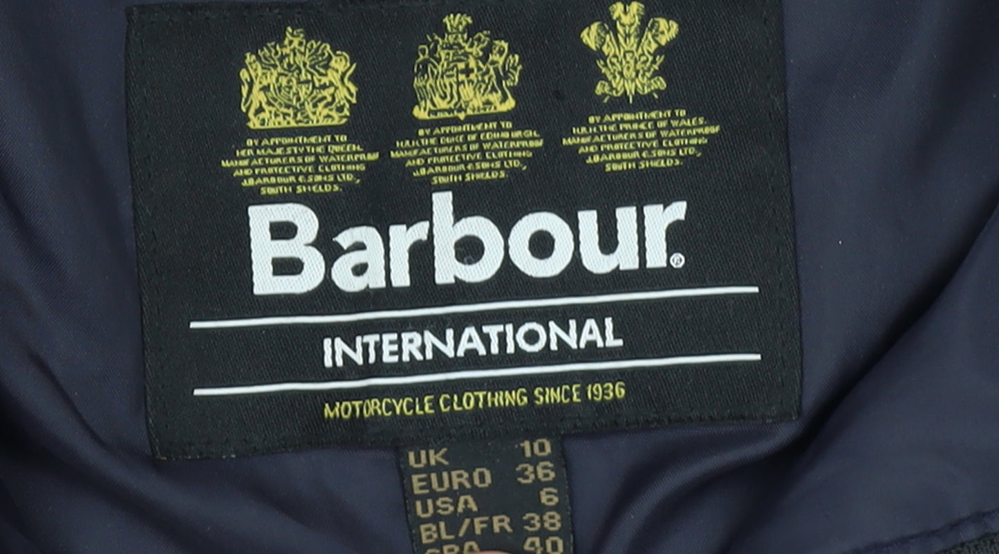 Barbour Women’s Blue Quilted Hooded Jacket Size 10